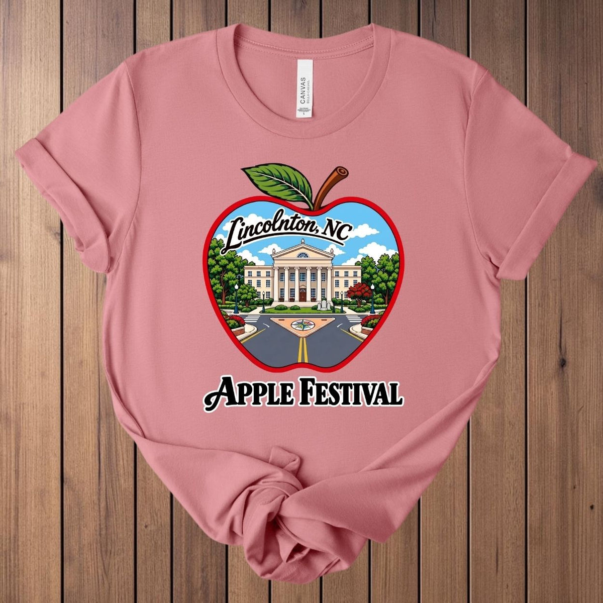 Lincolnton Apple Festival T-Shirt - Mauve