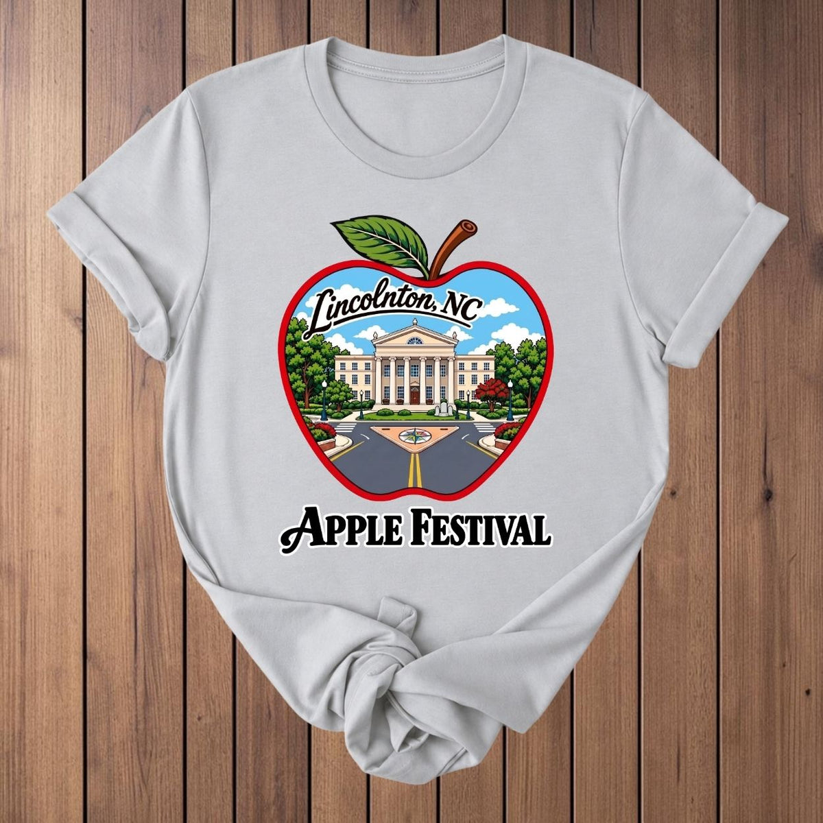 Lincolnton Apple Festival T-Shirt - Silver