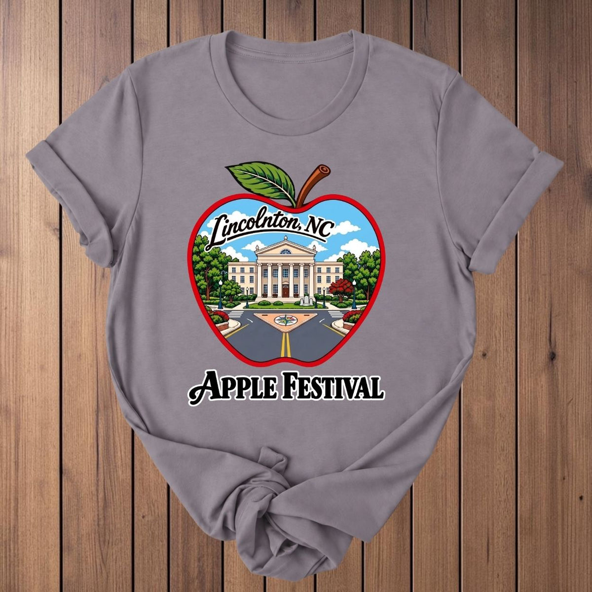 Lincolnton Apple Festival T-Shirt - Storm