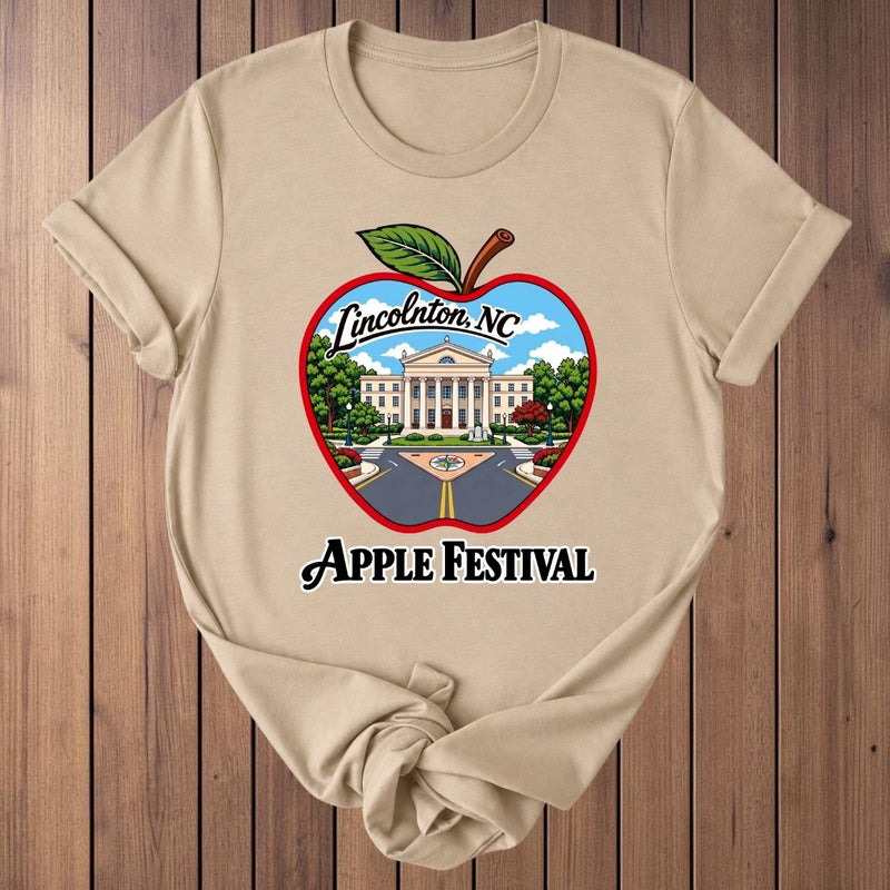 Lincolnton Apple Festival T-Shirt - Tan