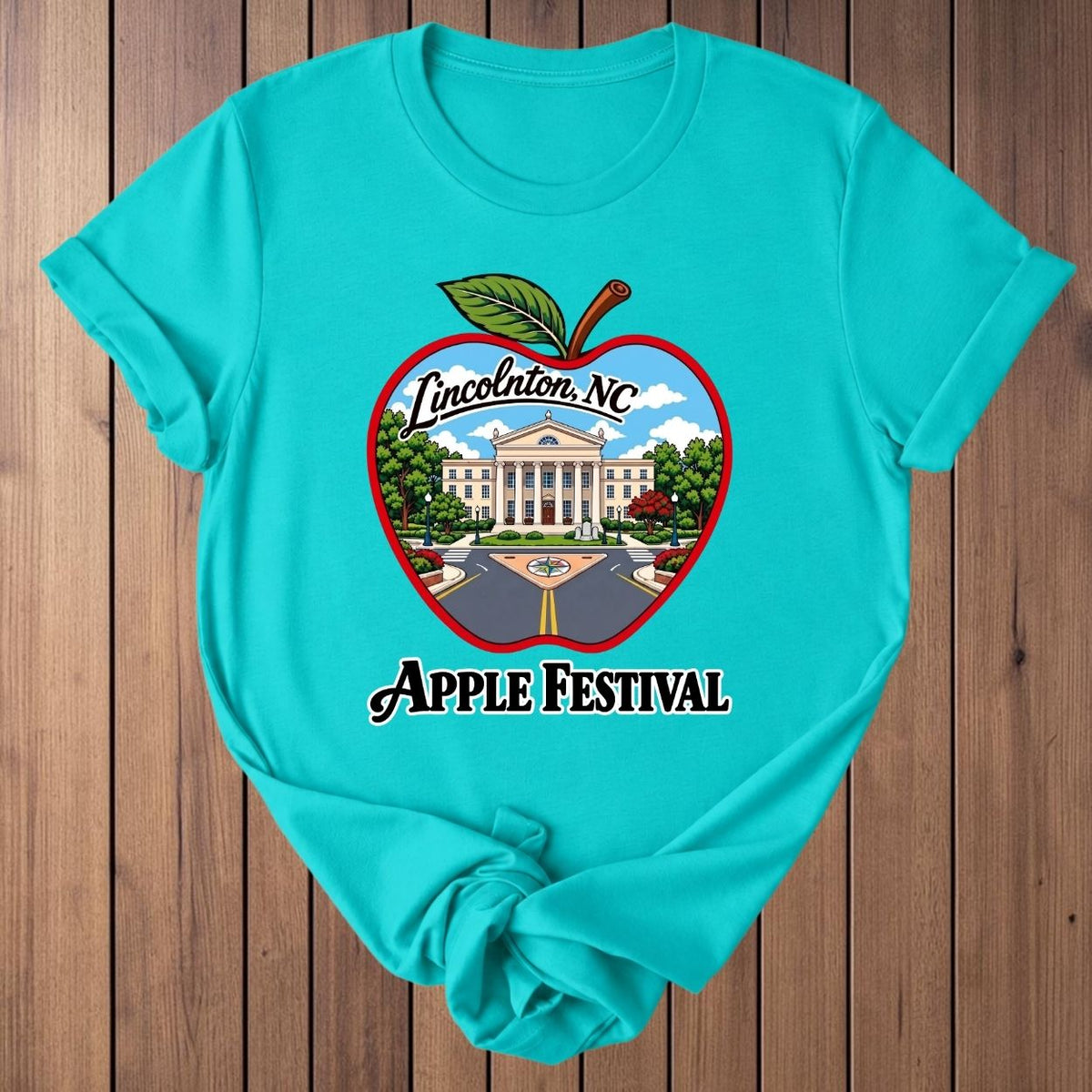 Lincolnton Apple Festival T-Shirt - Teal